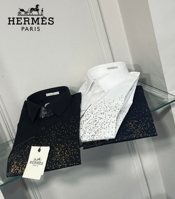 HERMES PREMIUM IMPORTED PARTY WEAR SHIRT - Image 3