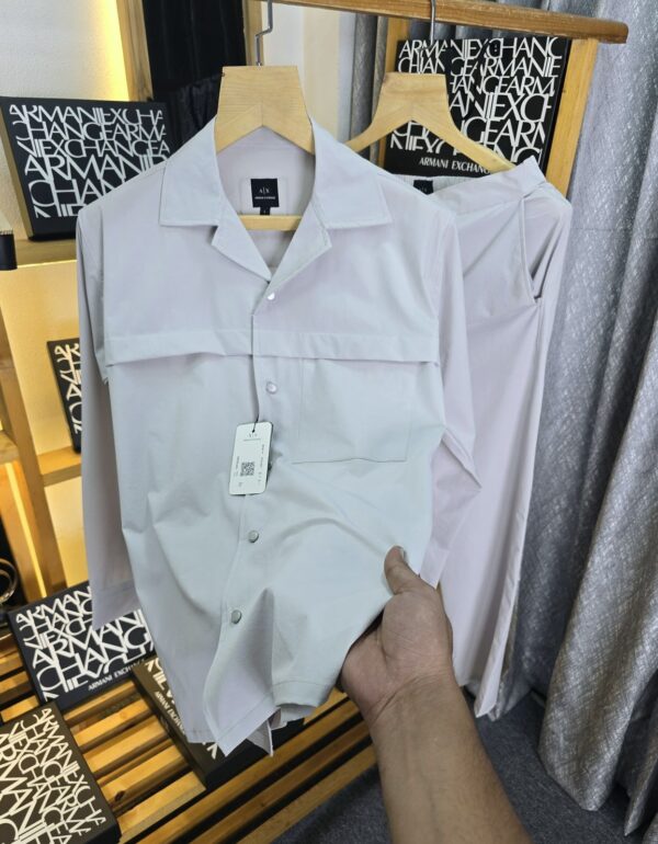 ARMANI EXCHANGE CO SET IMPORTED FULL SLEEVE ZIPPER JACKET AND PANTS
