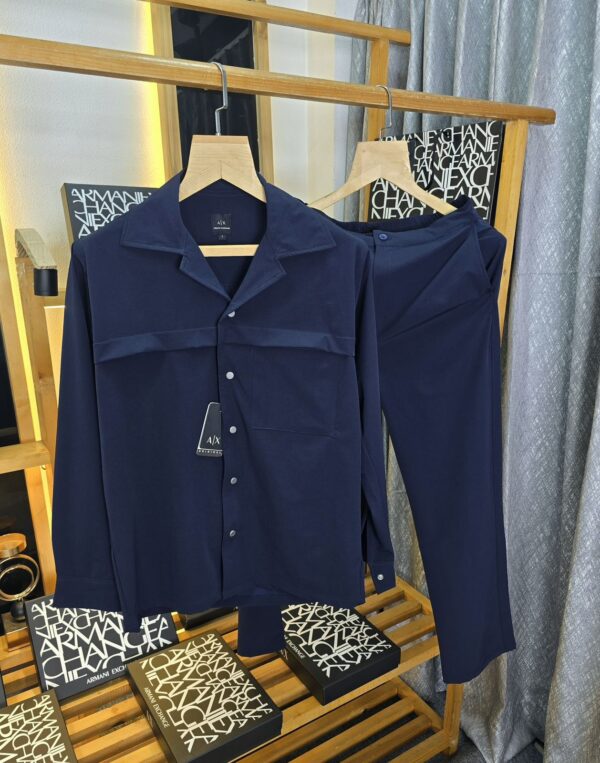 ARMANI EXCHANGE CO SET IMPORTED FULL SLEEVE ZIPPER JACKET AND PANTS - Image 2