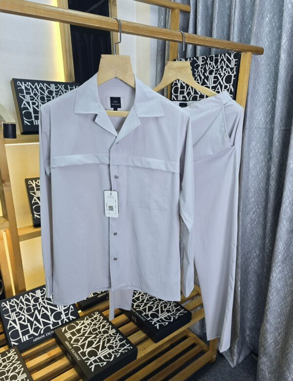 ARMANI EXCHANGE CO SET IMPORTED FULL SLEEVE ZIPPER JACKET AND PANTS - Image 9