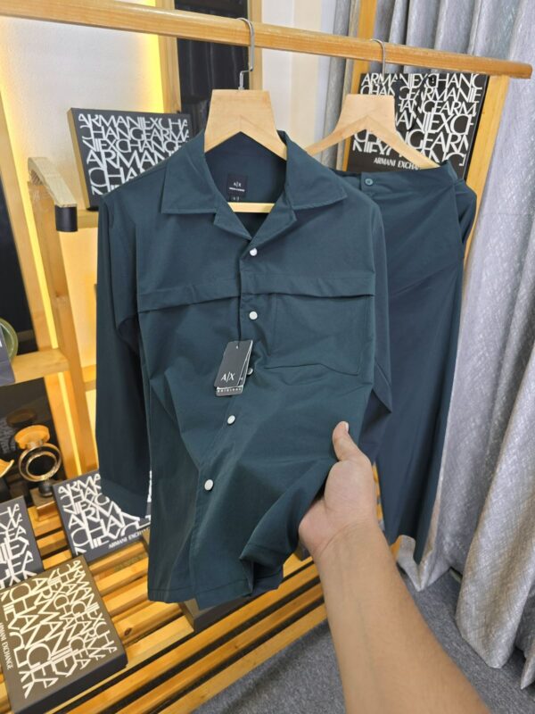 ARMANI EXCHANGE CO SET IMPORTED FULL SLEEVE ZIPPER JACKET AND PANTS - Image 8